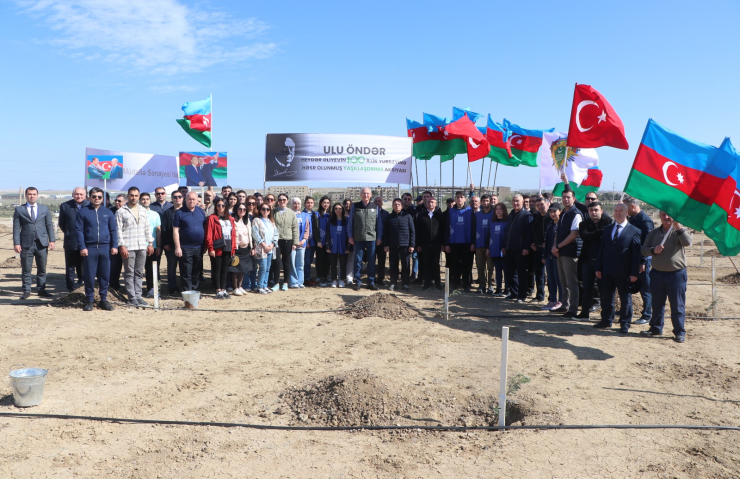 Ulu Öndər Heydər Əliyevin 100 illik yubileyi ilə əlaqədar növbəti ağacəkmə tədbirləri keçirilib