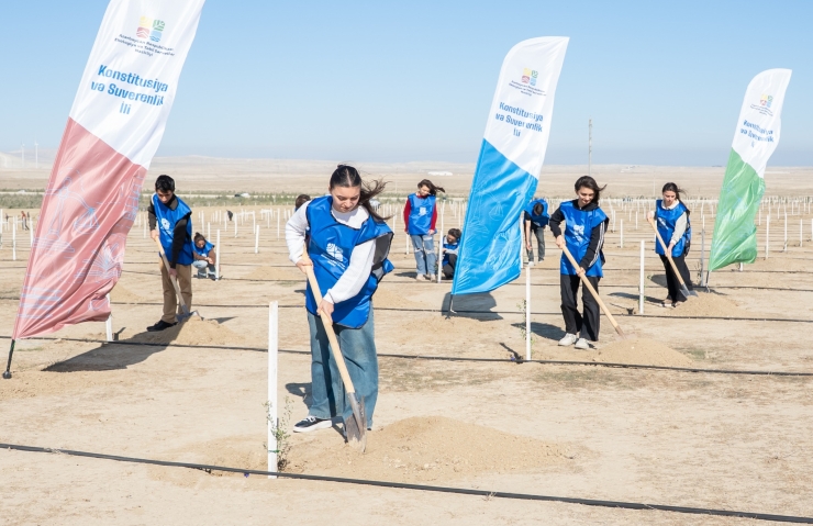 Payız əkin mövsümünün növbəti ağacəkmə aksiyası keçirilib