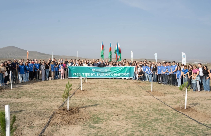 Ekologiya və Təbii Sərvətlər Nazirliyinin təşkilatçılığı ilə növbəti ağacəkmə aksiyası keçirilib