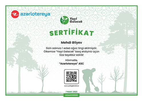 Azərlotereya - Yaşıl Gələcək