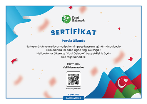 5 iyun - Su təsərrüfatı və meliorasiya işçilərinin peşə bayramı günü