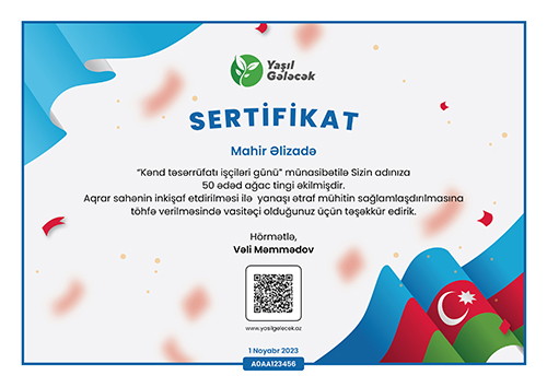 1 noyabr - Kənd təsərrüfatı işçiləri günü